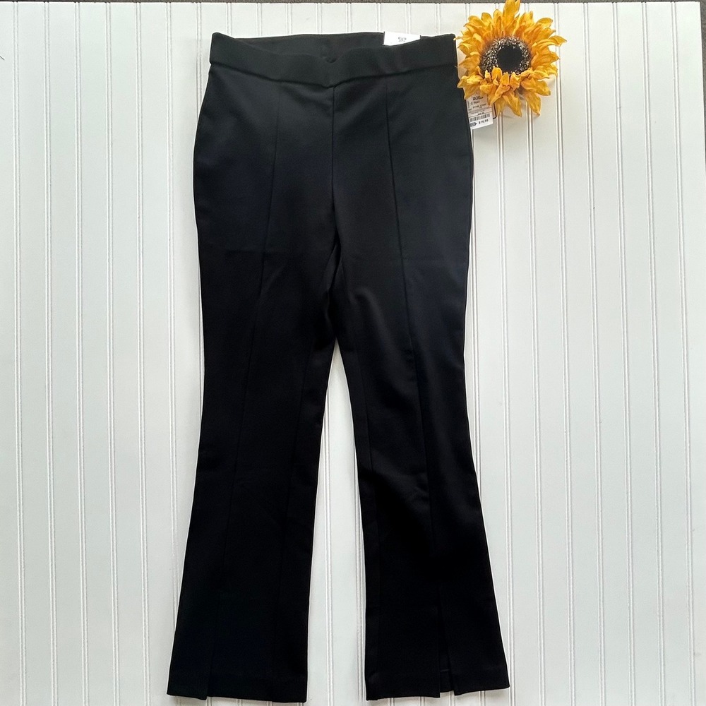 Rafaella Comfort Bootcut Pants 12 Black New With Tags Stretch Pull On RSBFD084